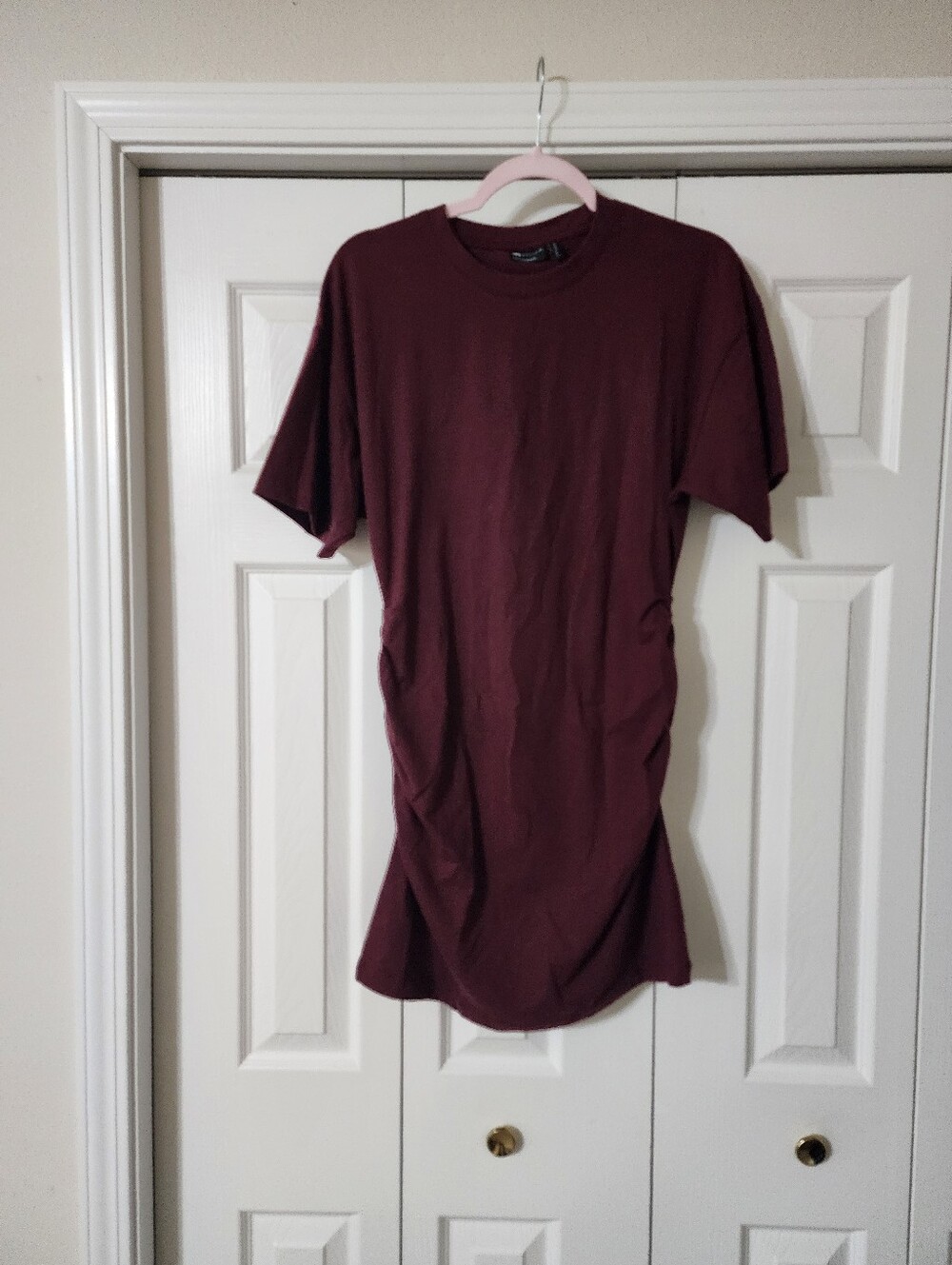NWOT ASOS Design Ruched Mini Shirt Dress
